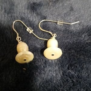 AVAILABLE -Jewelry Handmade fresh water pearl earrings. Silver findings . 925